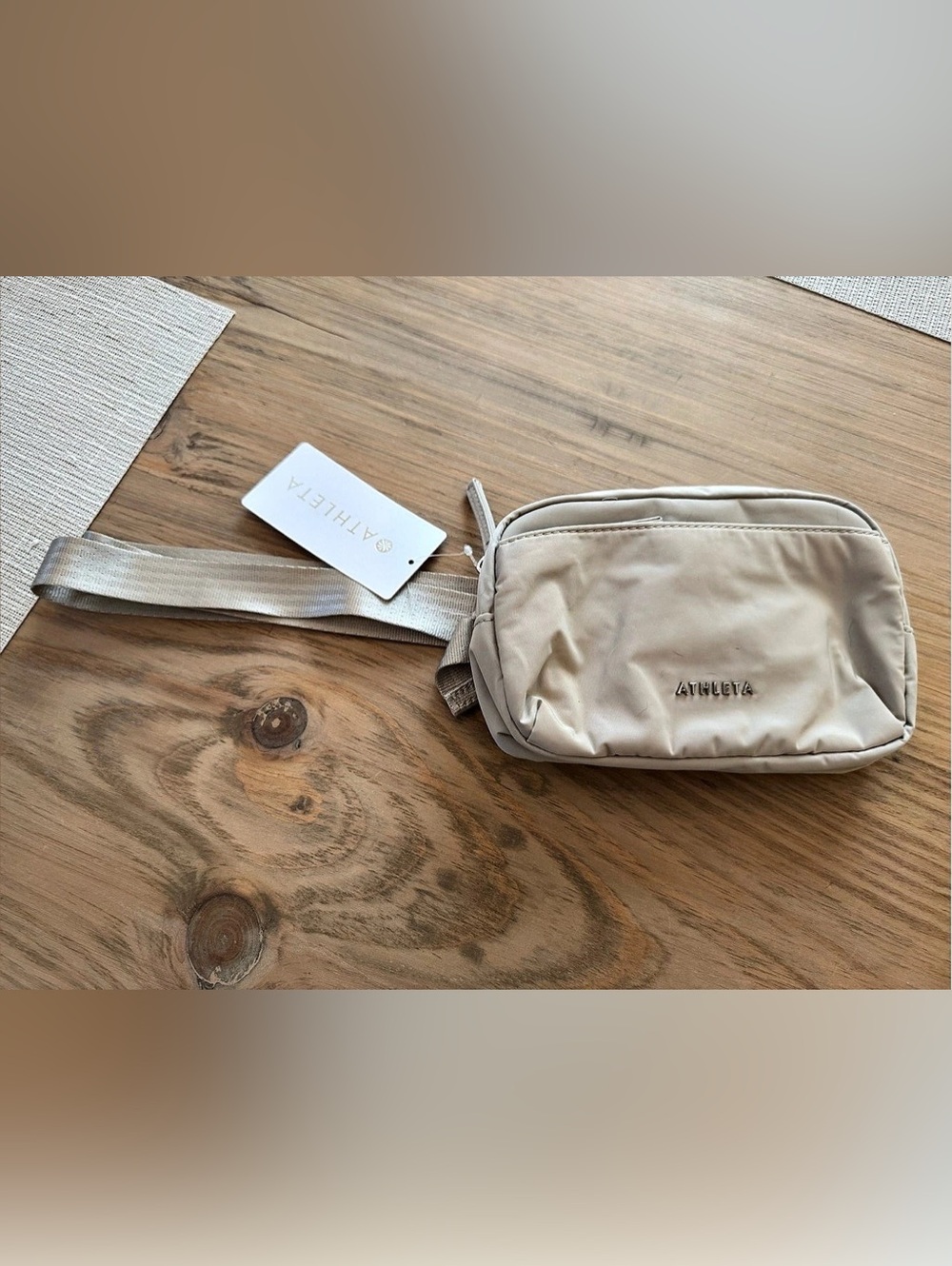 Athleta All About Crossbody Belt Bag Beige
